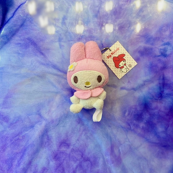 Sanrio My Melody NWT Plush Keychain Cute Pink Rabbit Bag/Purse Charm for Cheap - Picture 1 of 5